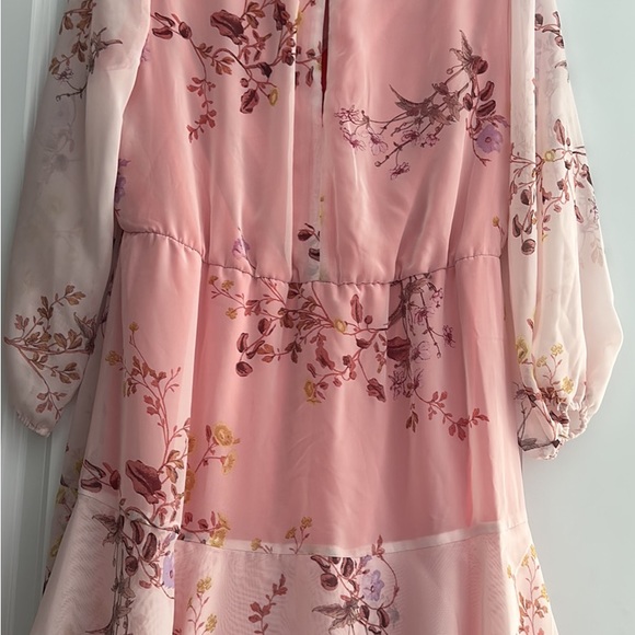 Pink along Sleeves Dress - Picture 4 of 4